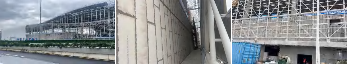 A1 fire rated fibre cement board walls at Guangzhou Baiyun Airport infrastructure projects