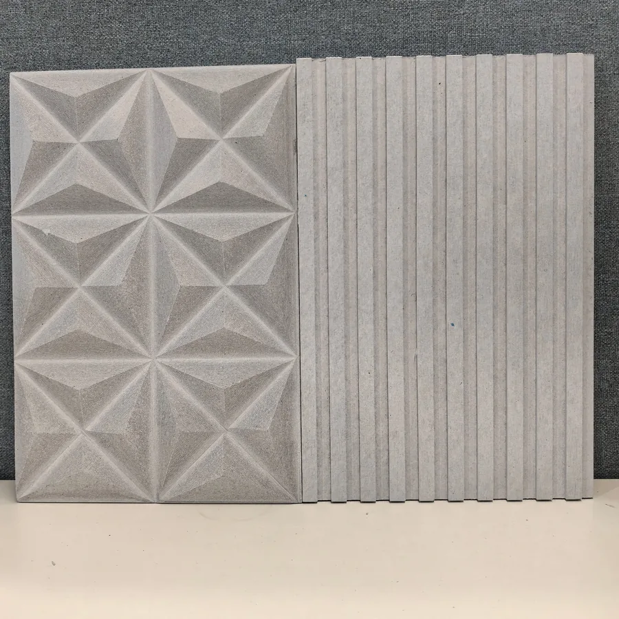 Zhongjing Crystal Board — fiber cement base board with groove and flat textures